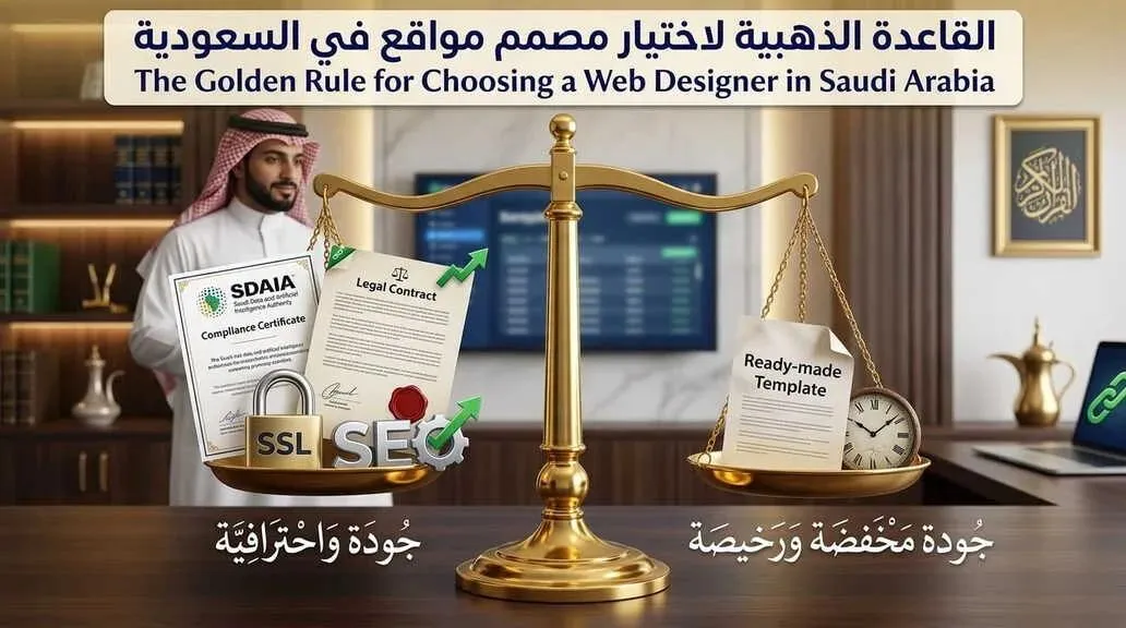 القاعدة الذهبية عند اختيار مصمم مواقع. ابحث عن ويب لينك جرو لتصميم المواثع الإلكترونية في السعودية